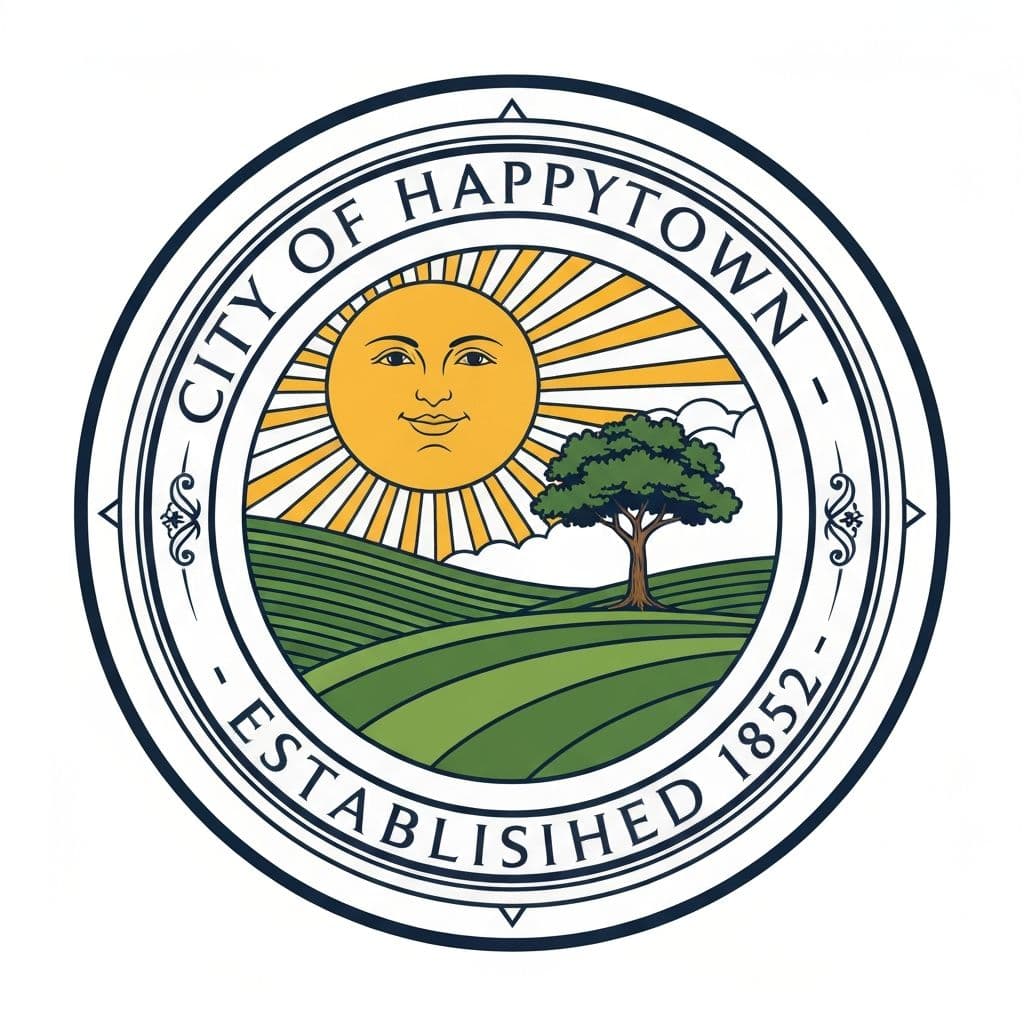 City of Happytown official seal